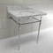 Fauceture KVPB3022M81 30" Console Sink with Brass Legs (8-Inch, 3 Hole), Marble White/Polished Chrome KVPB3022M81 - alternate 2